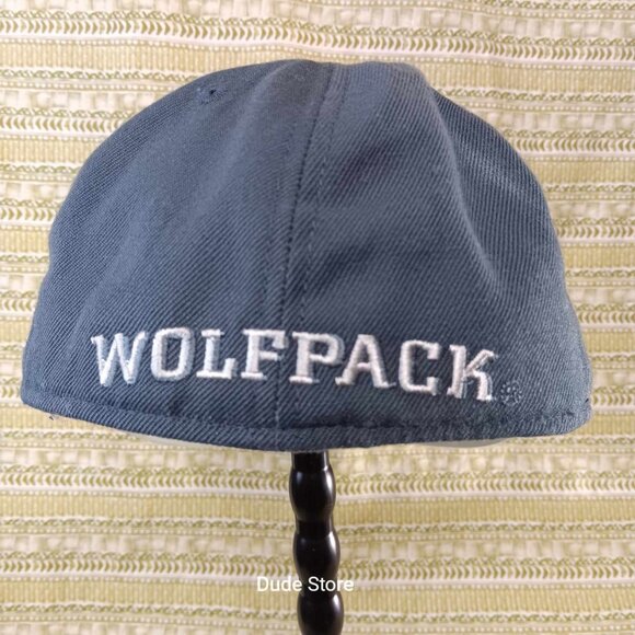 NC State Wolfpack - Dark Gray & Black Adidas Cap NCAA Adult Size 7 - Super Clean - Picture 4 of 10